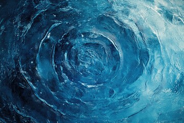 Abstract swirl of blue and white, resembling smoke or water.