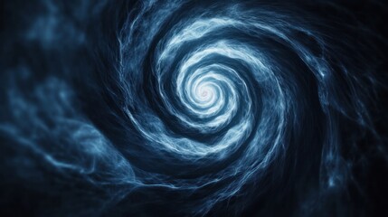 Naklejka premium A mesmerizing and dynamic image depicting a powerful swirling vortex of ethereal energy captured in a striking monochrome color palette The fluid