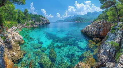 Obraz premium Summer vacation by the sea: dreams come true! Our agency offers the most exciting tours. Enjoy summer with us
