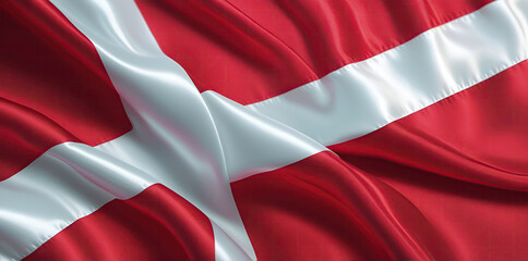 Obraz premium danish flag for national Day or Independence Day of denmark
