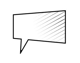 Hand Drawn Comic Speech Bubble Stock Vector