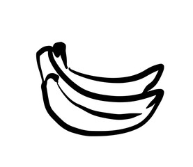 Simple Hand Drawn Banana Illustration