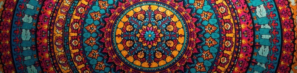 Fototapeta premium Circular arabesque pattern, delicate detailing, rich textures , art, vintage