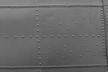 Metal plate as a background texture.