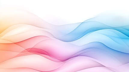 Fototapeta premium Elegant Flowing Pastel Wave Abstract Background 1
