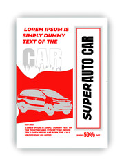 Car rental and Automotive social media banner or Instagram post template	