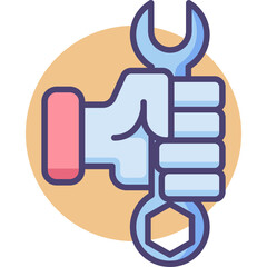 Obraz premium Engineering Physics constructions and tools colored icon pack