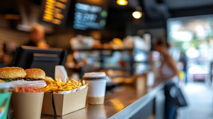 Colorful Food Display with Warm Lighting