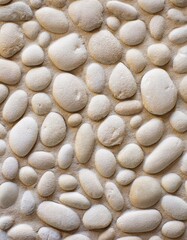 Warm white rough grainy stone texture background