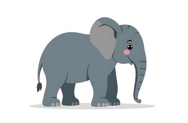Fototapeta premium Elephant illustration, baby elephant illustration