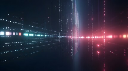 Abstract Digital Data Stream Visualization