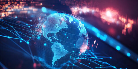 Global Network Connectivity Concept