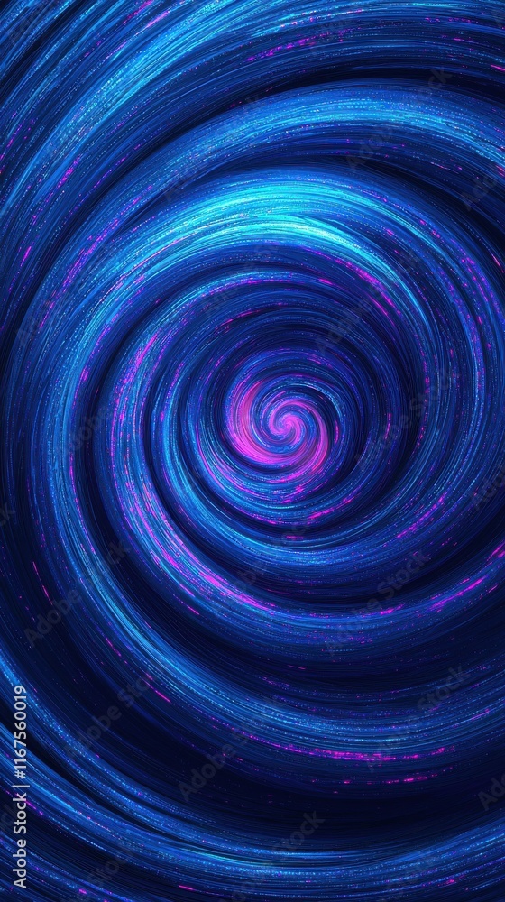 Poster galactic spiral action outer space digital art cosmic environment close-up vibrant colors and patter