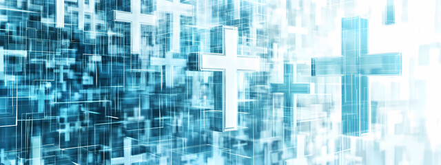 Abstrakte Gesundheitssymbole