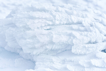 Snowy patterns shaped by winds