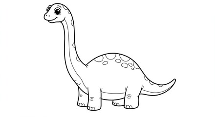 Fototapeta premium illustration ApatosaurusDinosaur family