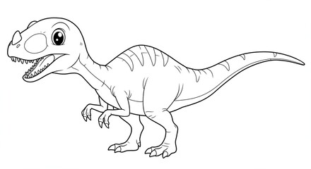 Fototapeta premium illustration Compsognathus Dinosaur family