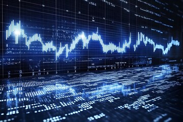 Abstract Business Data Visualization Chart