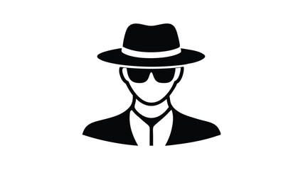 Man with Glasses and Hat