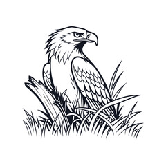 creative unique animals deer elephant bird line art vector design