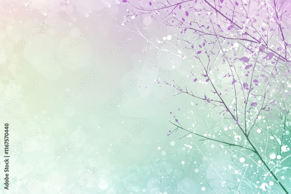 Poster minimalist spring abstract with gradient and pastel accents for modern design projects