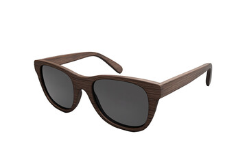 Isolated Wooden Sunglasses