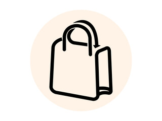 Line & Flat Shopping Bag Icons.Shopping Bag Icon Set.Shopping bag icon silhouette vector illustration design.Set of shopping bag Icon shop and sale icon Shopping.Shopping Bag Icon on Black and White 