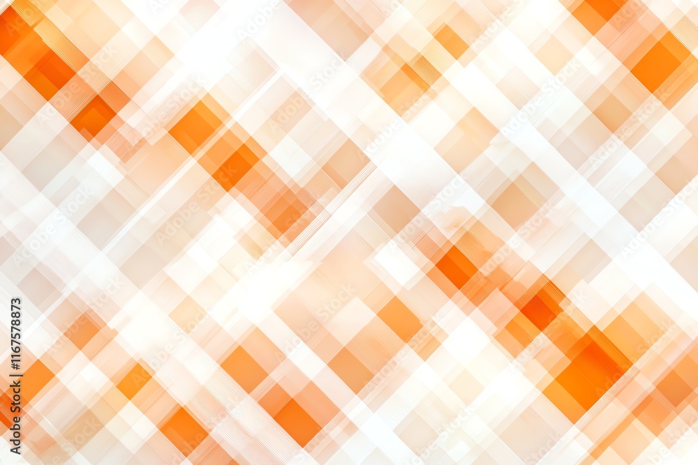Poster abstract geometric background with orange and white intersecting rectangles
