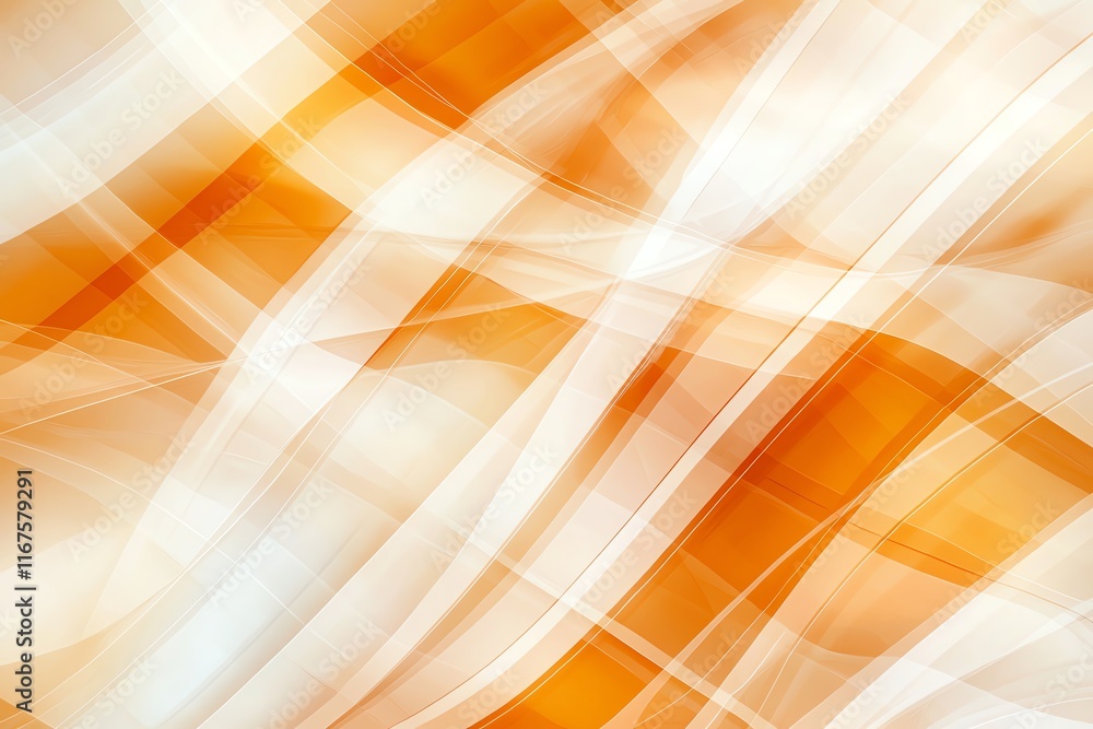 Poster dynamic abstract orange and white wave pattern creates an energetic composition ideal for background