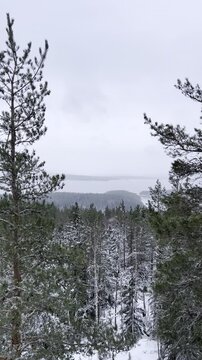 Struve Geodetic Arc in Finland under a blanket of snow. Perfect for nature videos, cultural heritage projects, educational content, and winter-themed travel promotions.