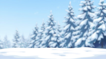 winter space of snow