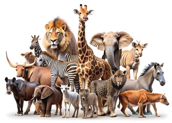 collage of animals