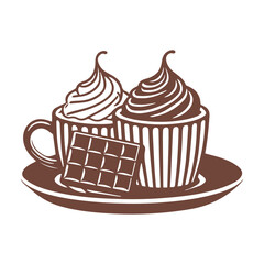 Chocolate day vector color illustration