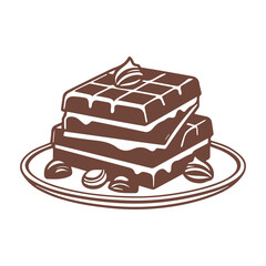 Chocolate day vector color illustration
