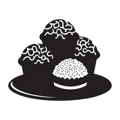 Chocolate day vector silhouette illustration 