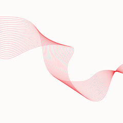 abstract red wave vector background