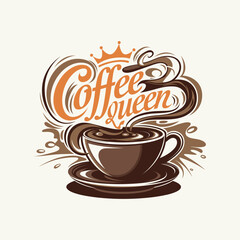 Coffee Queen typography design