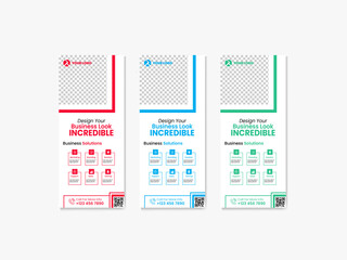 Editable Corporate Roll Up Banner Layout