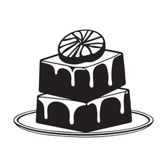 Chocolate day vector silhouette illustration 