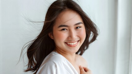 Asian Women smiling face