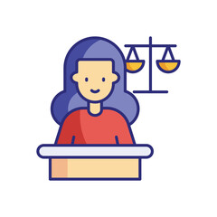 Defendant vector icon