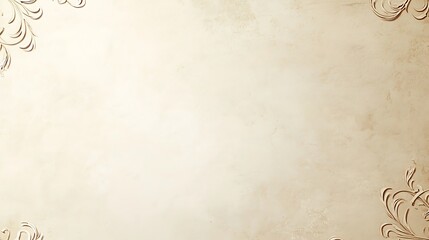 Elegant Beige Background With Ornate Corner Designs