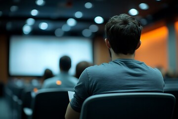 Engrossed Attendees at Indoor Training Presentation