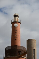 latarnia morska czerwona cegła palmy © Miroslaw