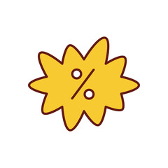 Starburst icon vector