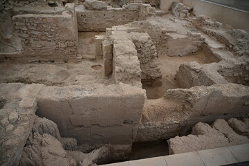 ruiny antycznego miasta Elche Hiszpania