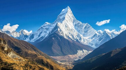 Fototapeta premium Majestic Himalayan Peak: A Breathtaking Panorama