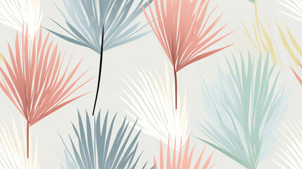 Elegant Tropical Leaf Pattern Design