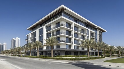 Modern Architectural Masterpiece:  Luxury Apartments in Coastal City