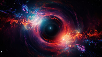 Obraz premium Cosmic Whirlpool: A Stunning Galaxy Nebula